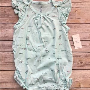 Baby Gap 12-18 month mermaid onesie NWT